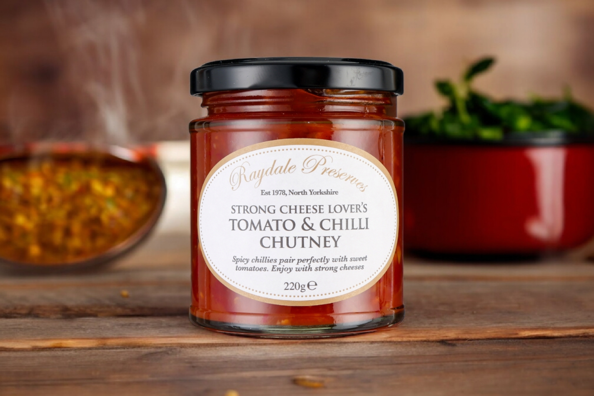 Chickpea Curry with Tomato & Chilli Chutney | Raydale Preserves